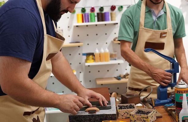 Cosmo Open Workshop in Batumi. Leather craft,Painting masterclass