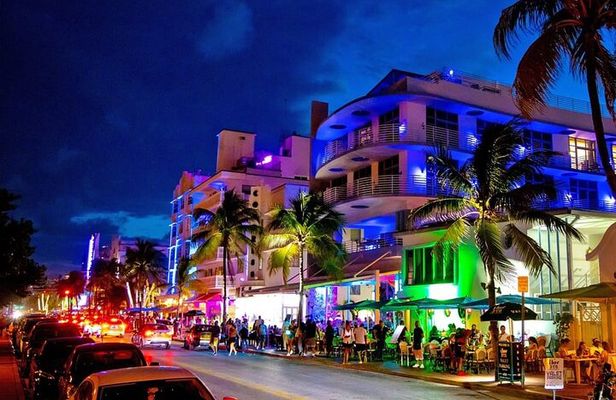 Miami by Night: City and Beach Lights Panoramic Tour
