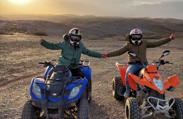 Agafay Desert Quad Biking Adventure with Hotel Transfer & Tea