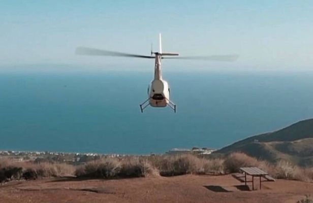 Romantic Malibu Mountaintop Landing Helicopter Tour from Burbank