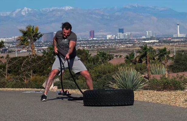 Outdoor Obstacle Course with Scenic Vegas Skyline in Henderson