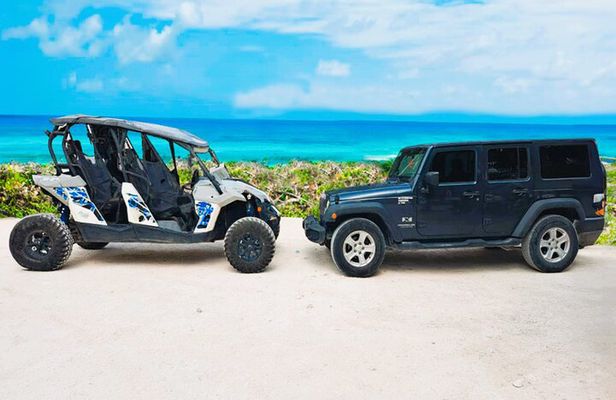 Jeep and 4x4 Polaris RZR Tour with Mexican Lunch