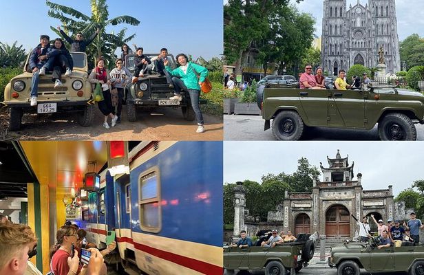Hanoi City Tour Highlight, Train Street Combine visit Countryside