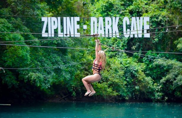 Zipline Dark cave & Paradise cave: Full-day Exploration