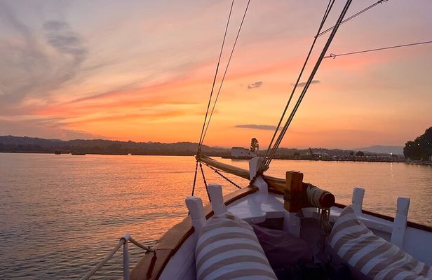 Corfu Sunset Cruise on a Traditional Wooden Sailing Yacht