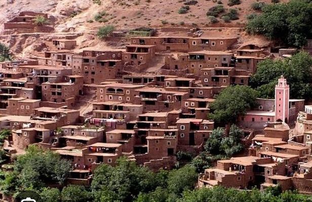 Mountain Atlas, Ourika Valley, Waterfall with Guide