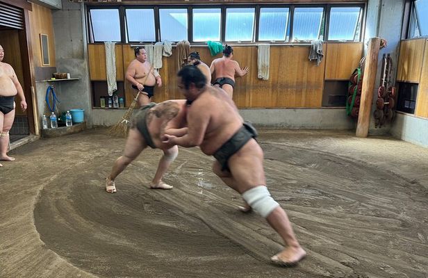 TOKYO , No1 Yokozuna Stable Morning Practice in Ryogoku