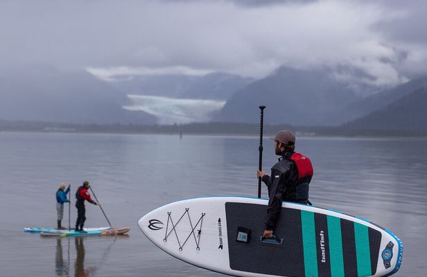 Dry-Suit Paddle board in Juneau with Mendenhall Glacier Views