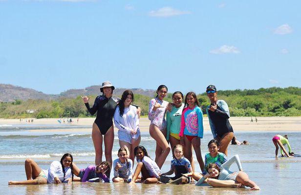 Epic surf-lessons at beautiful Samara beach.