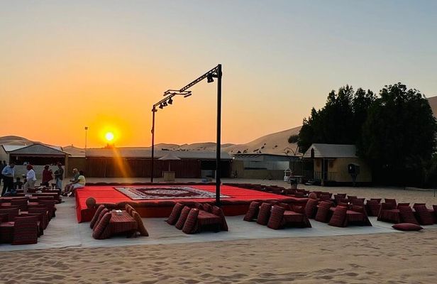 Evening Desert Safari Camel Ride Dinner Live Shows in Abu Dhabi