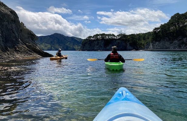 Michinoku Coastal Trail & Sea Kayak in Jodogahama