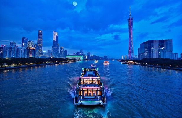 Guangzhou Pearl River Night Cruise and Canton Tower Night Tour