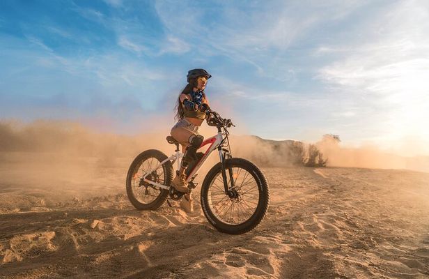 Sunset E-bike Beach Ride with Mexican Dinner and Margaritas
