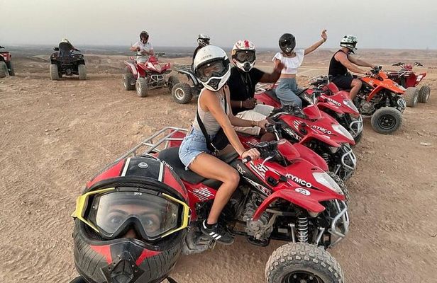 Experience the Magic of Agafay Desert: Quad Biking,Camel & Dinner