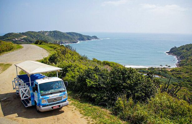 3-hour Small Group Buzios Peninsula Open Air Trolley Tour