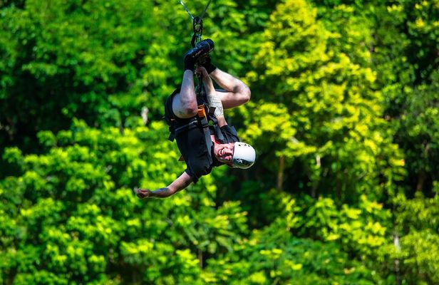 Sky High Zipline and Wang Sai Waterfall Views on Koh Phangan