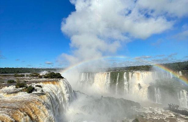 Iguazu Falls: Brazilian-Argentinian Sides in 1 Day Hotel Pickup