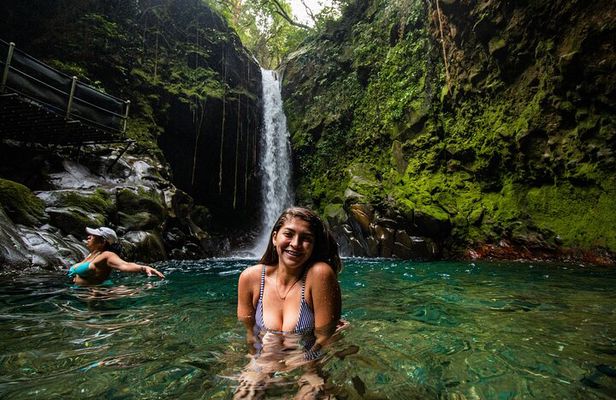 Hike, Waterfall Swim & Hot Springs Old Volcano Corner