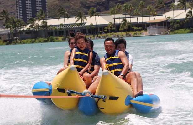Combo Banana Boat Ride and Bumper Tube Ride in Hawaii