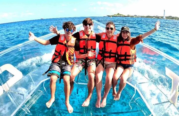 Clear Boat and Island Tour by Buggy with Mayan Experience