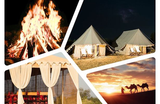 Overnight Desert Safari Adventure:BBQ Dinner & Breakfast Included