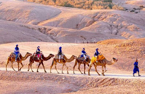 Agafay Desert Tour and Sunset Camel Ride with Dinner Show