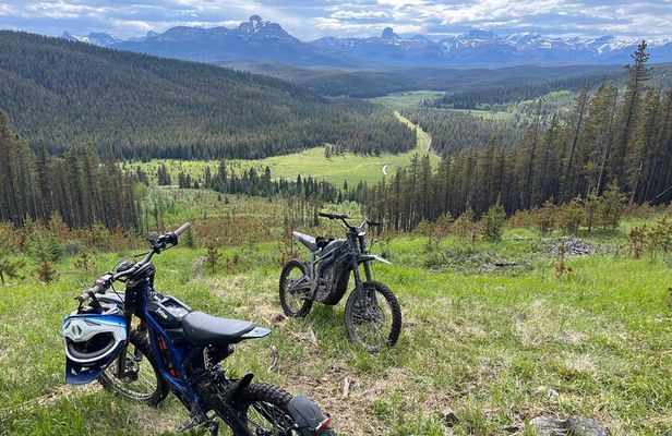 Guided Electric Dirt Bike Surron Tour Banff and Rockies