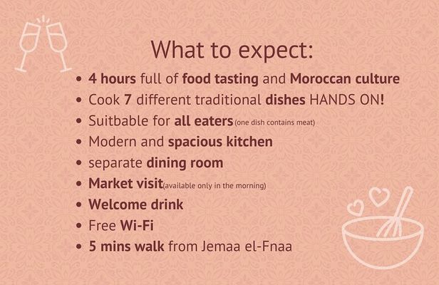 Moroccan Cooking Class with Market Visit and Meal