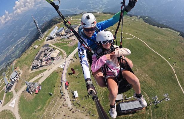 Private Paragliding Tandem flight Dolomites Alps Kronplatz