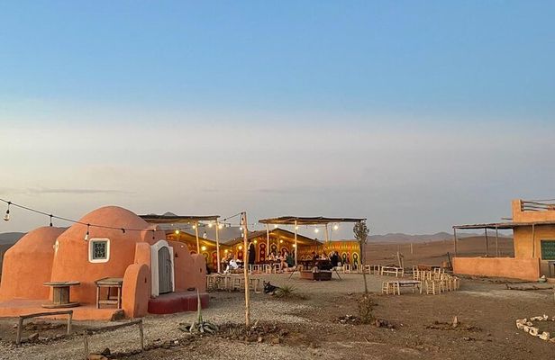 Agafay Desert Sunset Camel Ride and Dinner with Music Show