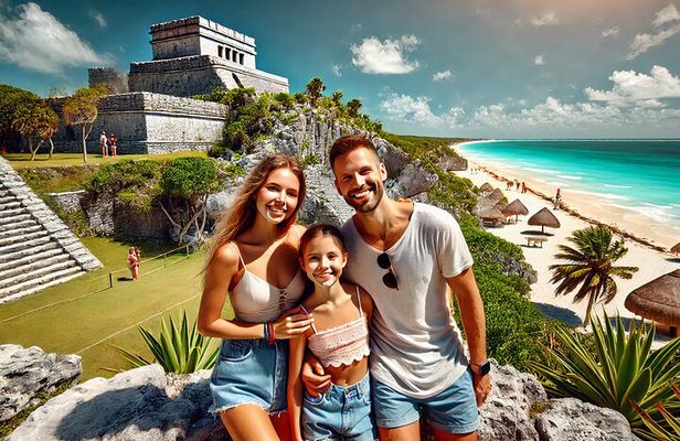 Guided tour to Tulum majestic Ruins + Cenote swim + Lunch