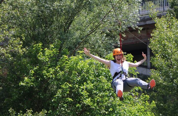 Multisport day - Rafting on Struma, Rope garden and Zipline