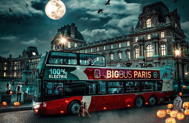 Paris Halloween Open Top Bus Tour with Live Guide