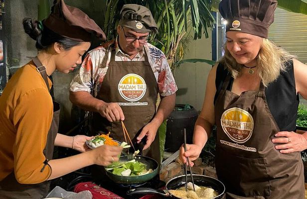Hue Cooking Class with Madam Thu: Explore Authentic Flavors