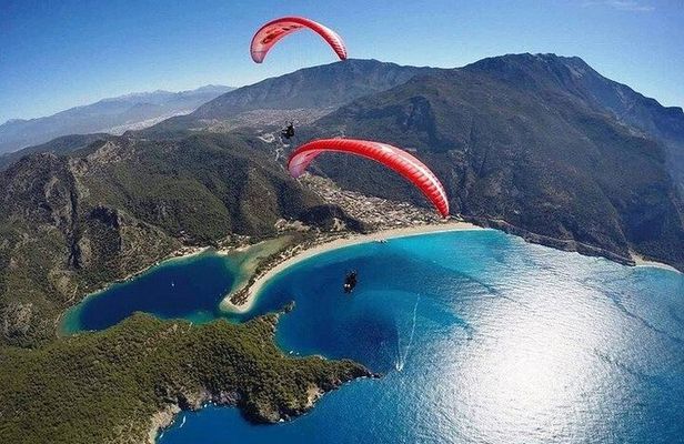Oludeniz Paragliding in Fethiye from Babadag Mountain Turkey