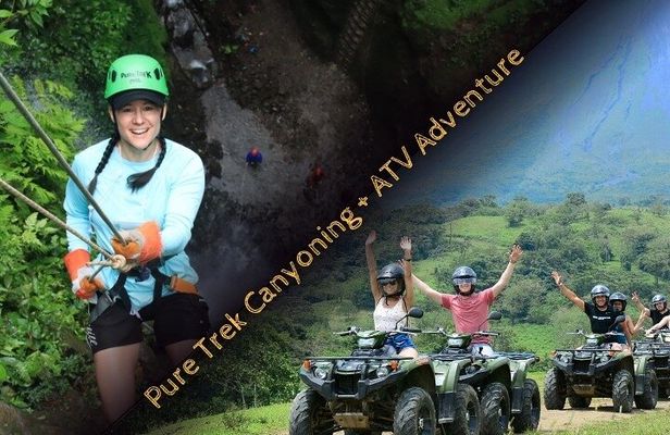 Pure Trek Canyoning and ATV Adventure in La Fortuna with Lunch