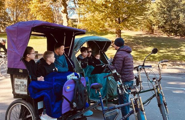1 or 2 hour Central Park Pedicab Tour.