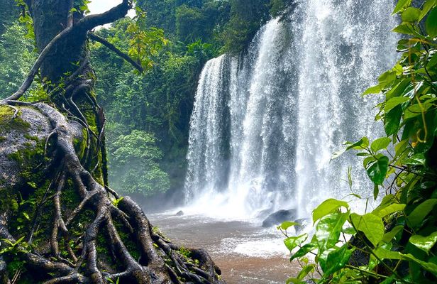 Phnom Kulen Waterfall and Banteay Srei Temple Tour from Siem Reap