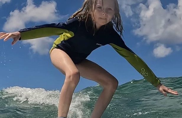 Kids and Adults Private or Group Surf Lessons 90min. 100% support