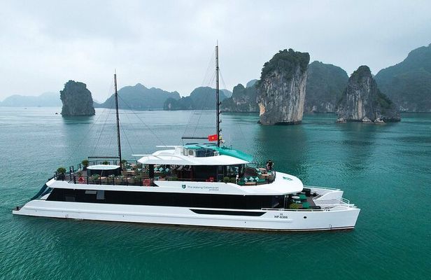 Best Selling Catamaran Cruise Premium Day Trip Explore Halong Bay