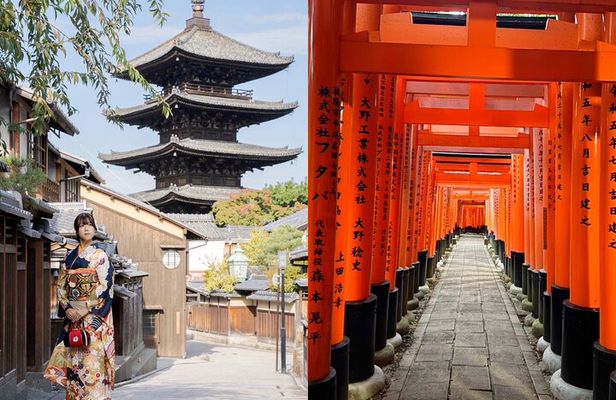 Kyoto Morning Highlights: Fushimi Inari, Kiyomizu-dera & Gion