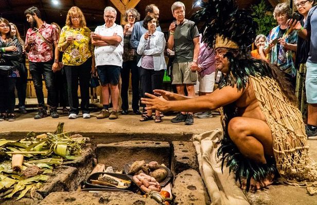 Easter Island Ancestral Dinner and Show with Transport