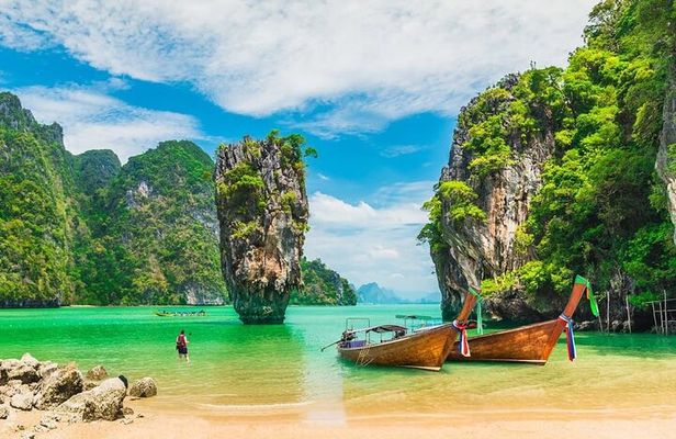 James Bond Island Sightseeing or Canoeing by Speedboat from Krabi