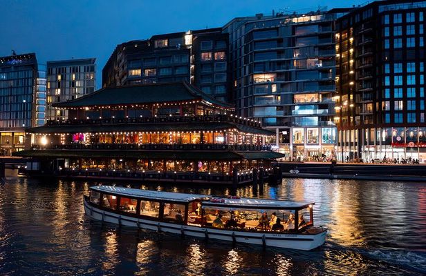 Amsterdam Light Festival: All-In Canal Cruise Covered Saloon Boat