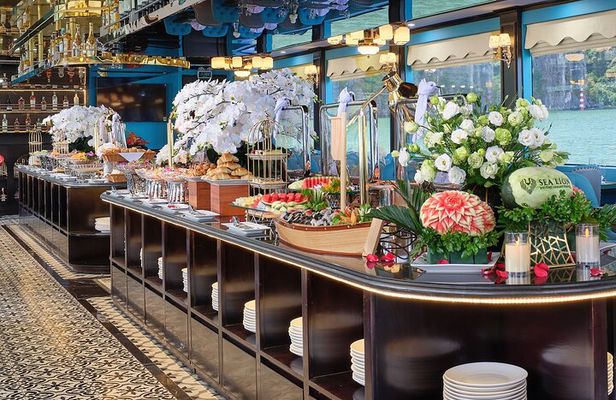 Sea Lion Luxury 5-Star Halong Day Cruise,Buffet Lunch,Shuttle Bus