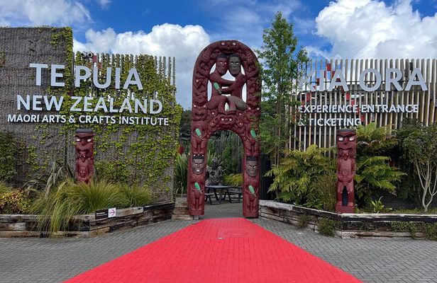 Te Puia Geothermal Park & Polynesian Spa Day Tour from Auckland
