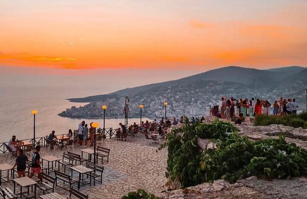 Sunset at Lekursi Castle & Wine Tasting Tour and Blue Eye Springs