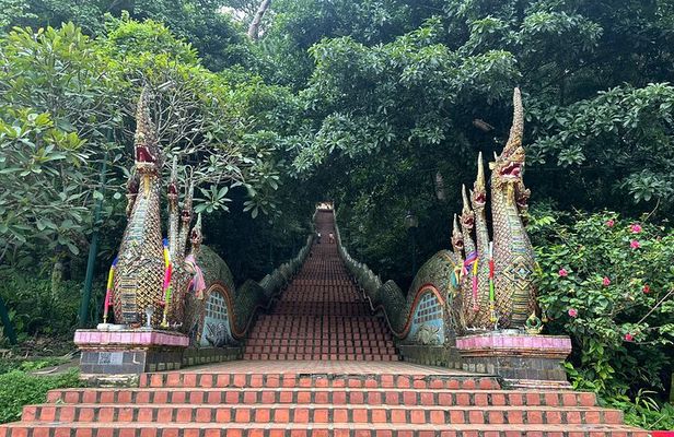 Private Doi Suthep Temple Handicraft Center and Sticky Waterfall