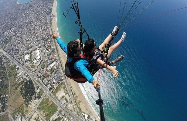 Alanya Paragliding and Cleopatra Beach from Antalya