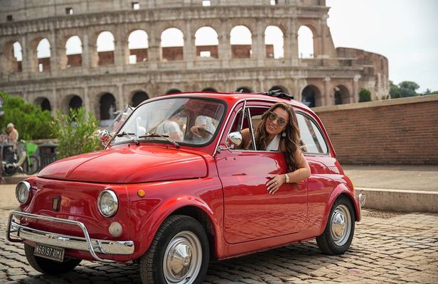 Vintage Car Fiat 500 Tour In Rome